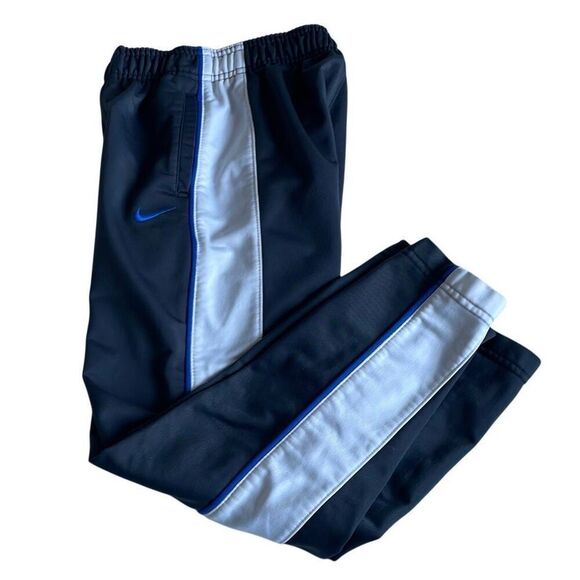 EUC Nike Youth Gray White Side Stripe Track Pants/Joggers - Size 6 - Picture 1 of 10